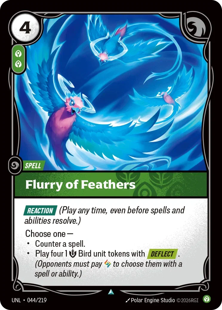 Flurry of Feathers - 044/219 (UNL)  Uncommon