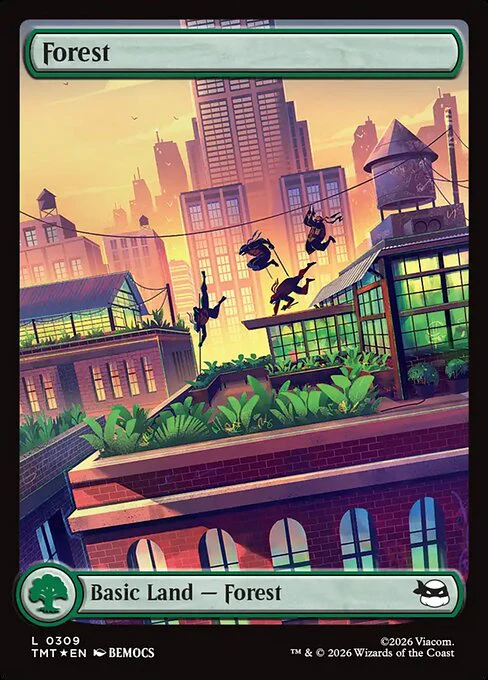Forest [ #0309 Surge Foil Rooftop Full Art ] (TMT-L)