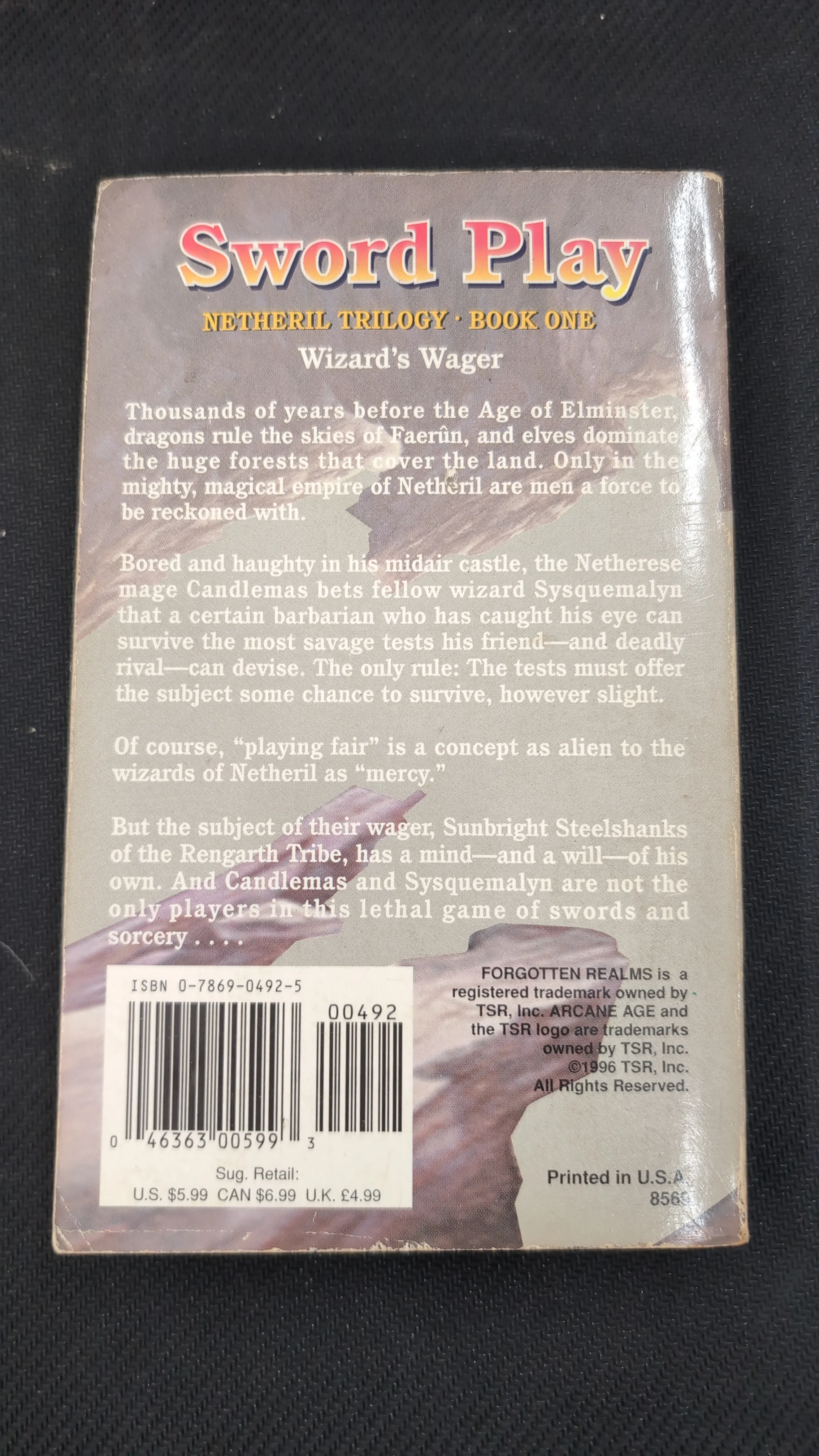 Forgotten Realms: Sword Play - Arcane Age Netheril Trilogy Book I [ Paperback ] (USED) - Image 2