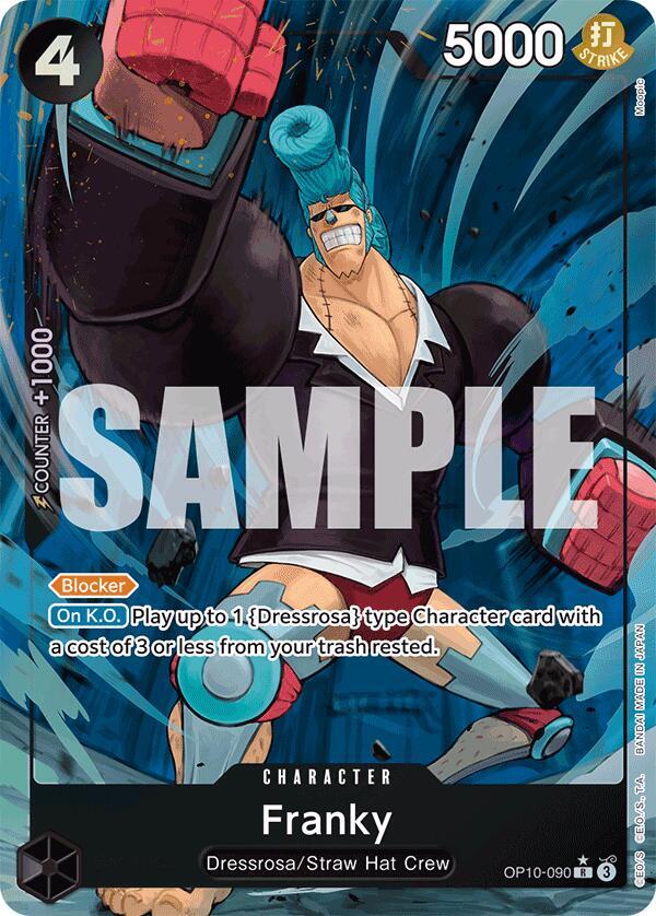 Franky (Parallel) (OP10-090 R) - Near Mint