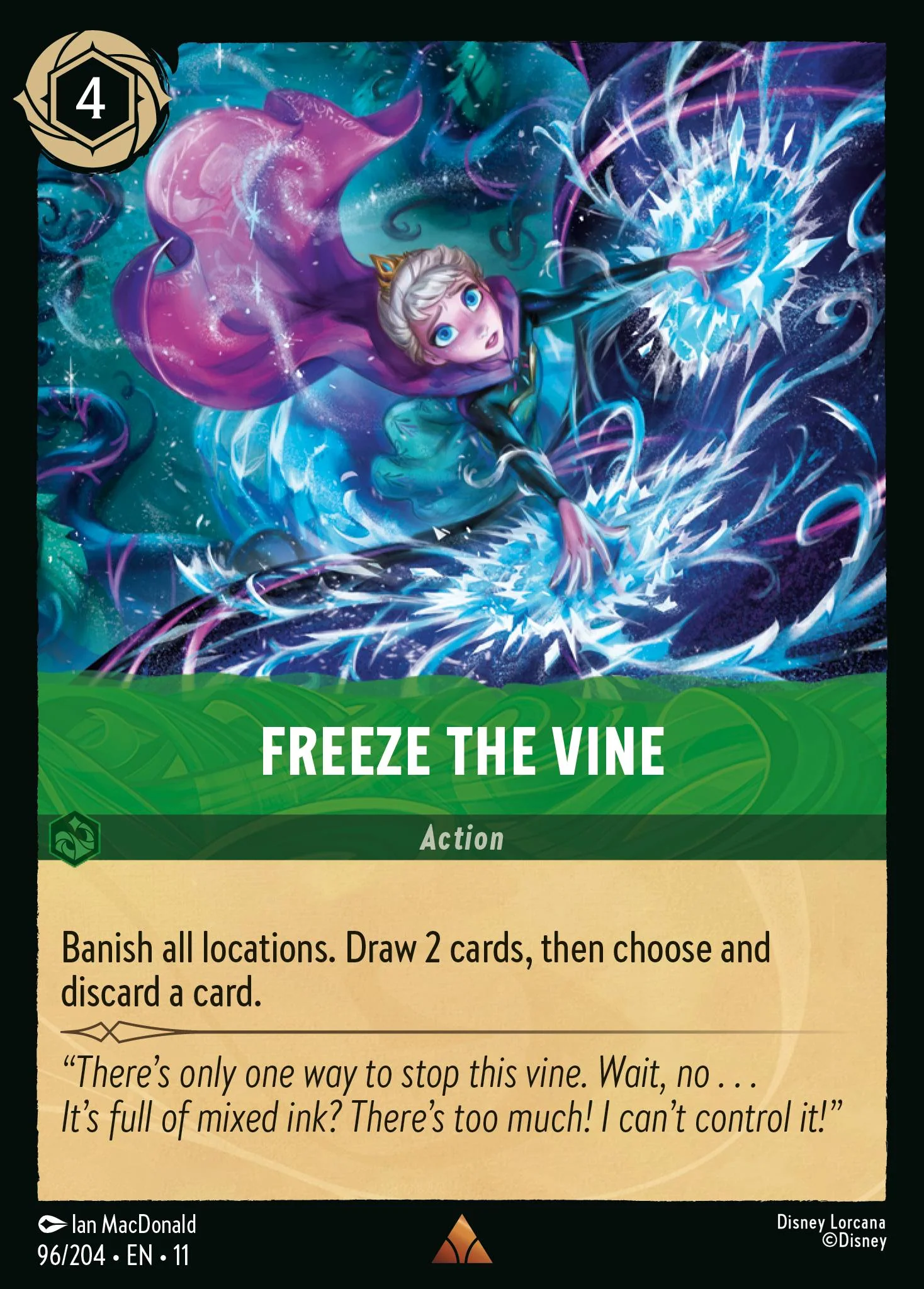 Freeze the Vine (096/204 - Winterspell)  Rare