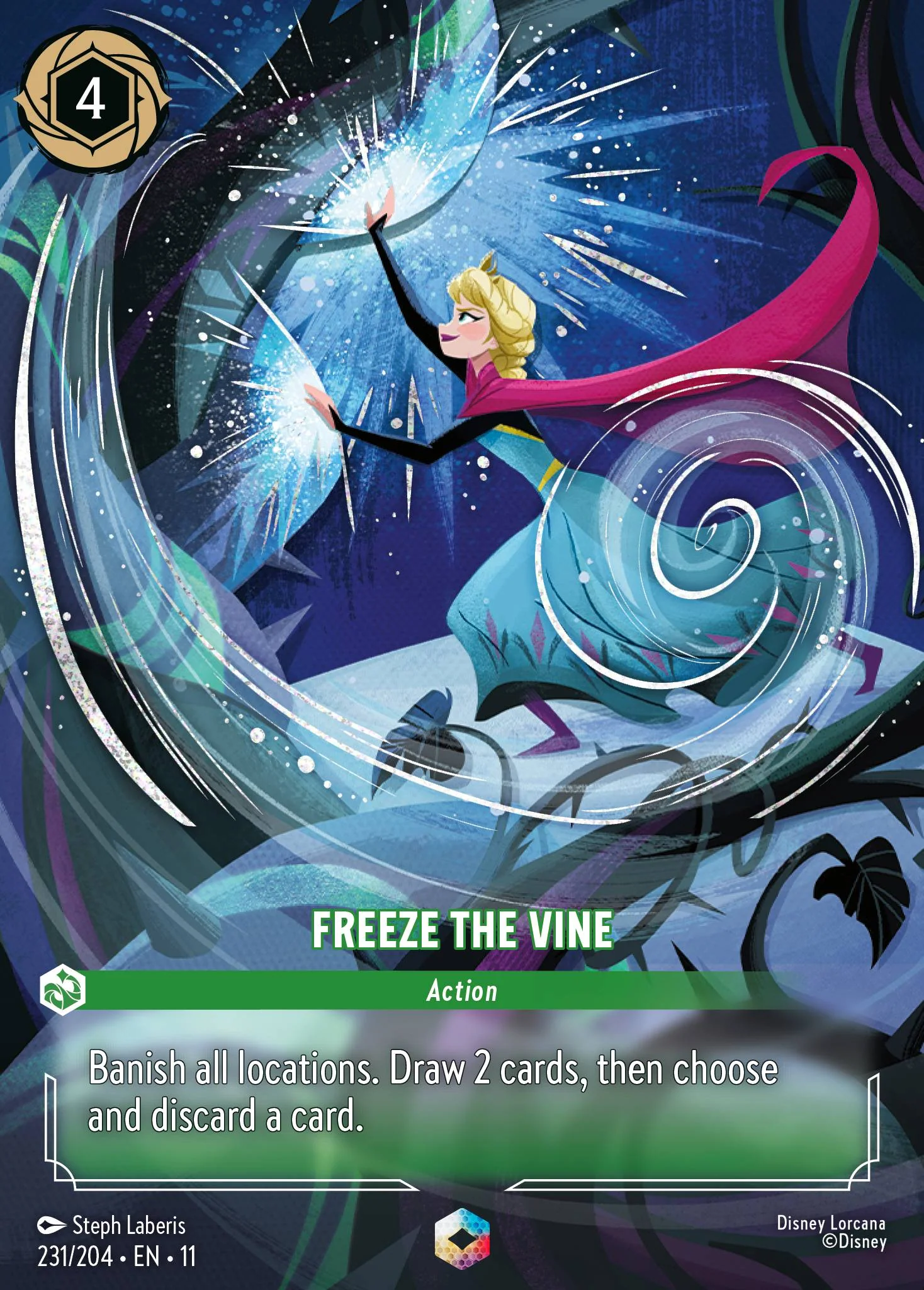 Freeze the Vine  (231/204 - Winterspell)  Enchanted