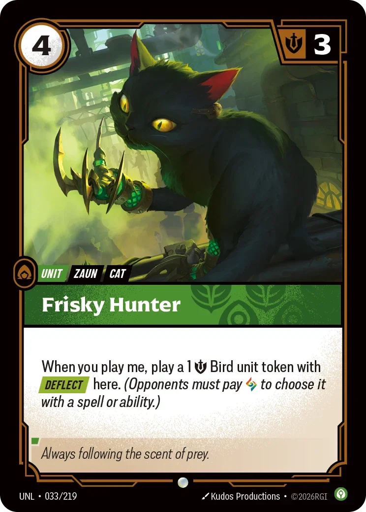 Frisky Hunter - 033/219 (UNL)  Common