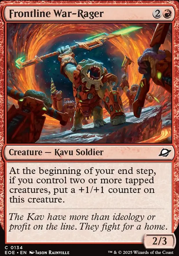 Frontline War-Rager [ #0134 ] (EOE-C) - Image 2