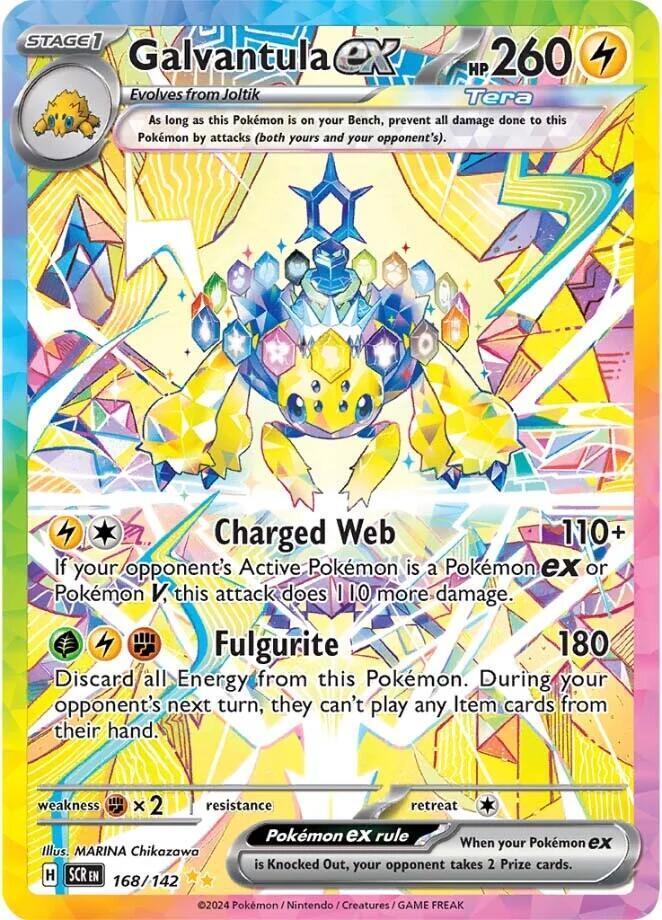 Galvantula ex - 168/142 (SCR) Special Illustration Rare - Light Played Holofoil