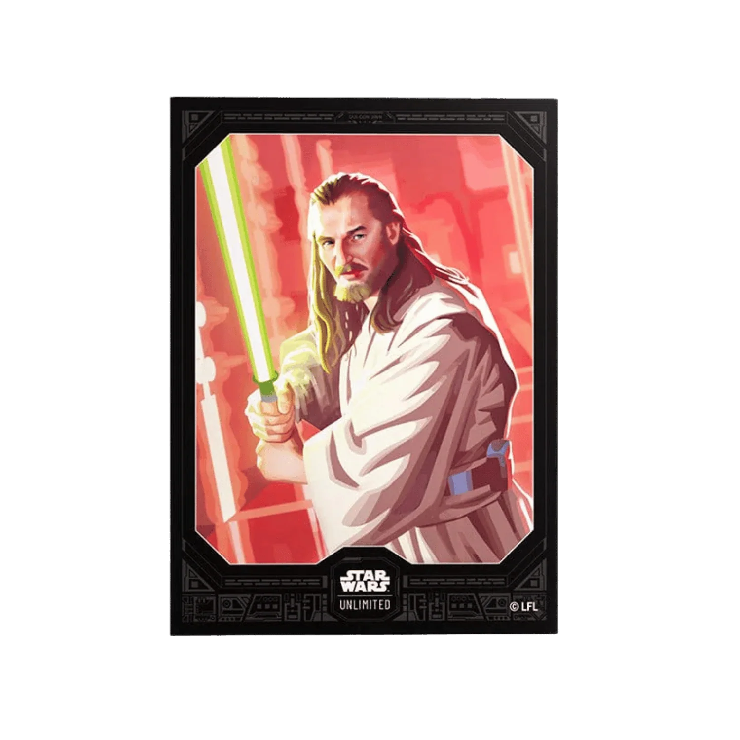GameGenic:Premium Art Sleeves - Star Wars: Unlimited - Qui-Gon Jinn (Grey 60ct +1)