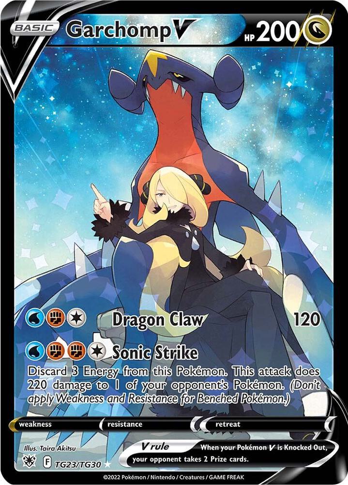 Garchomp V - TG23/TG30 (SWSH10:TG) Ultra Rare - Light Play Holofoil