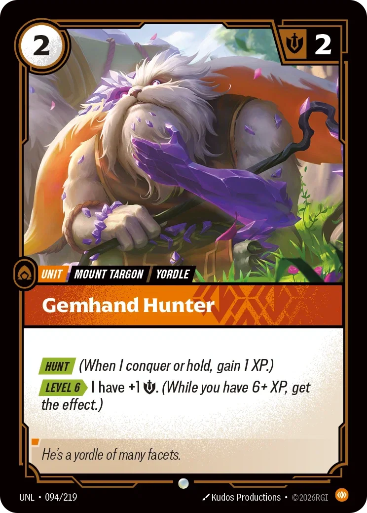 Gemhand Hunter - 094/219 (UNL)  Common