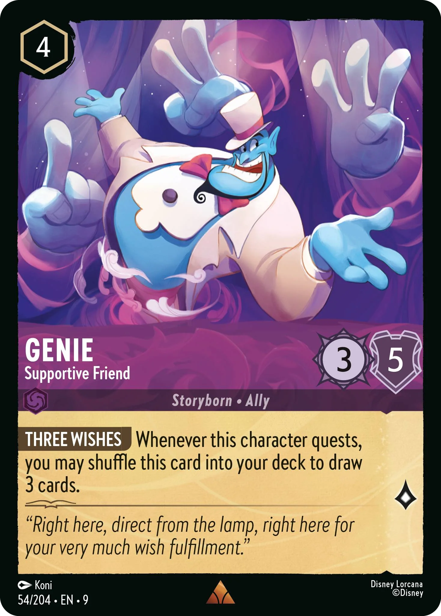 Genie - Supportive Friend (Fabled - 054/204)  Rare