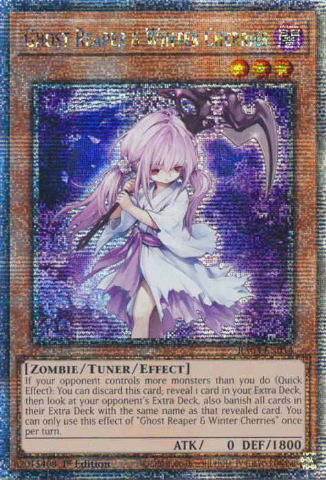 Ghost Reaper & Winter Cherries (RA03-EN014) Quarter Century Secret Rare - Near Mint 1st Edition