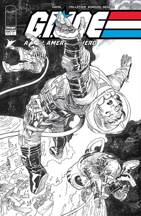 GI JOE A REAL AMERICAN HERO #324 CVR B ANDY KUBERT B&W VAR - Image 2