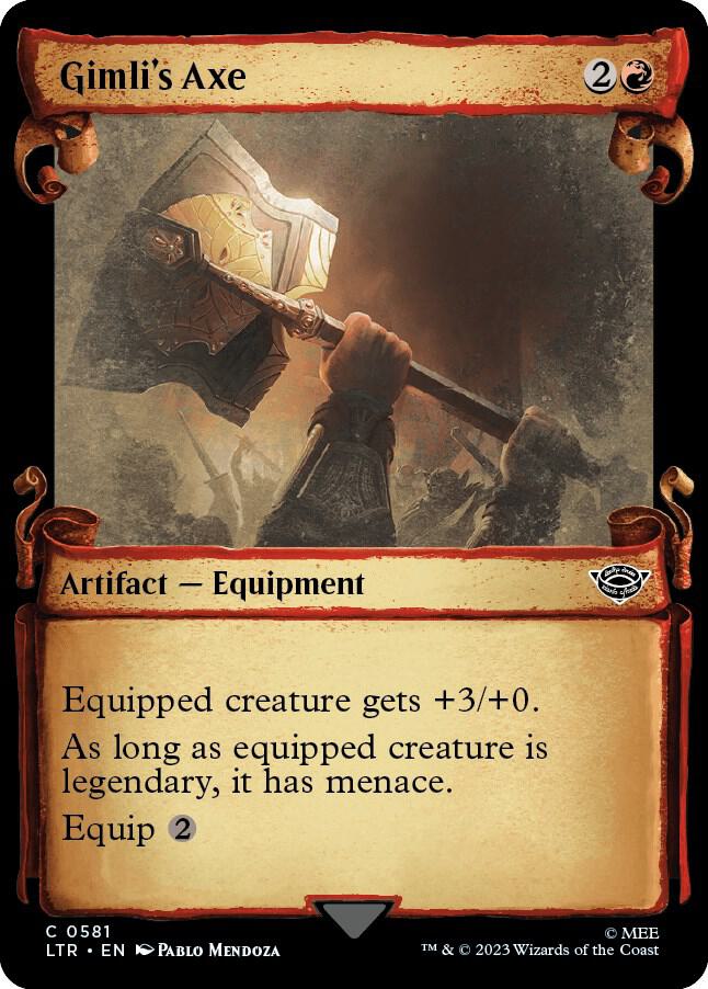 Gimli's Axe [#0581 Showcase Scrolls] (LTR-C)