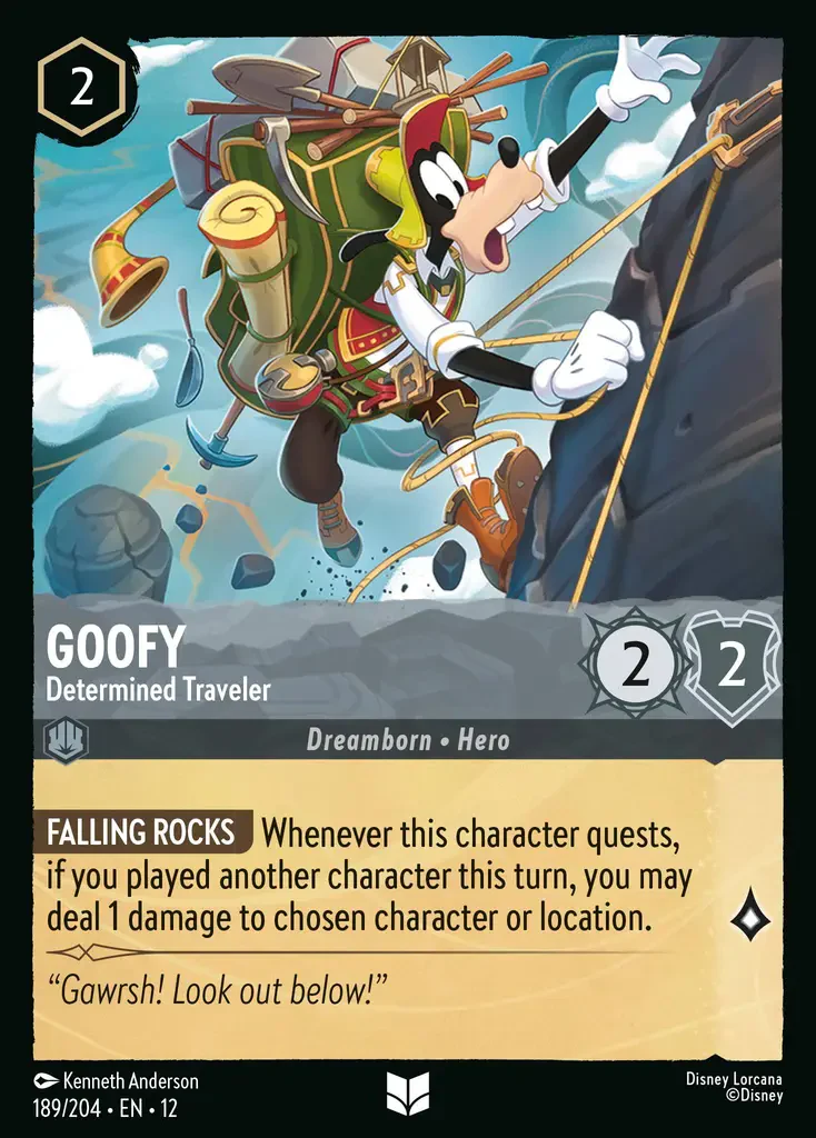 Goofy - Determined Traveler (Wilds Unknown - 189/204) Uncommon