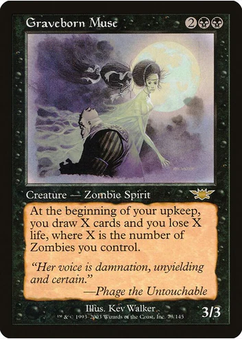 Graveborn Muse (LGN-R) Moderate Play