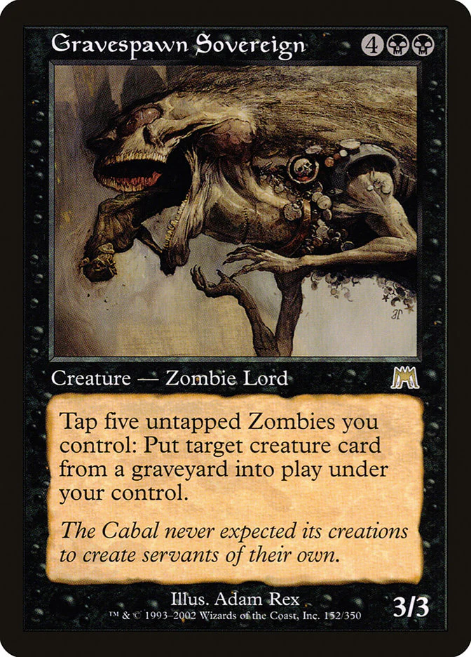 Gravespawn Sovereign (ONS-R-FOIL) Light Play