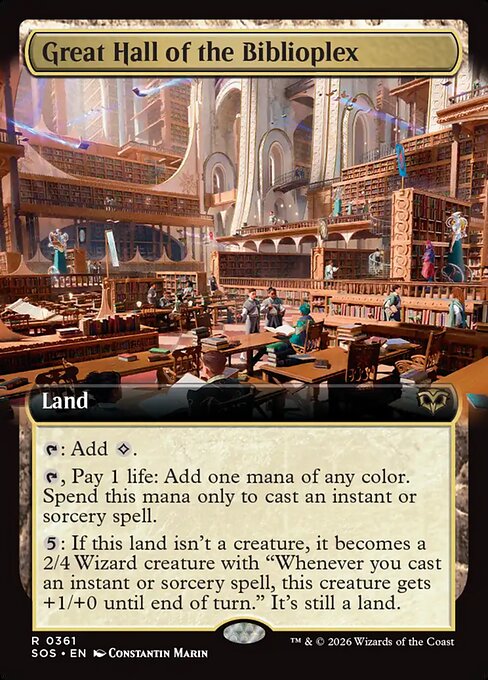 Great Hall of the Biblioplex [ #0361 Extended Art ] (SOS-R)