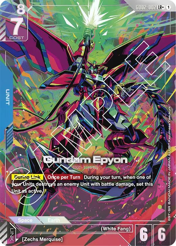 Gundam Epyon - GD02-002 (GD02)  - Near Mint (LR+)