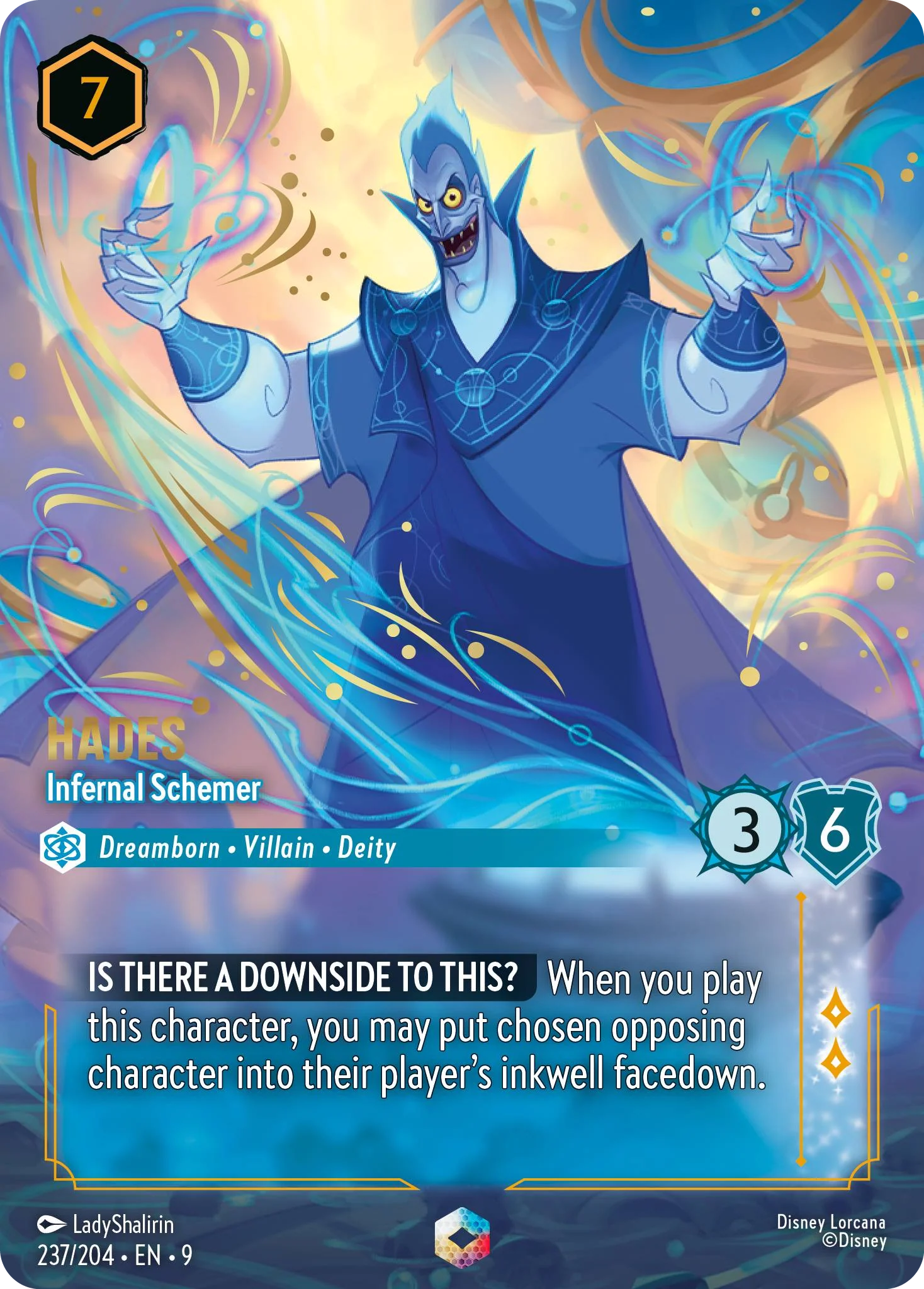 Hades - Infernal Schemer (Fabled - 237/204)  Enchanted