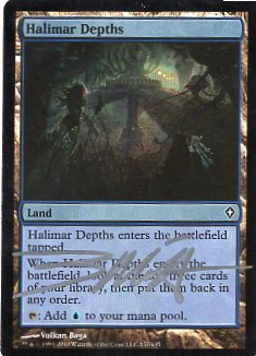Halimar Depths (WWK-C-FOIL) Light Play Artist Signed