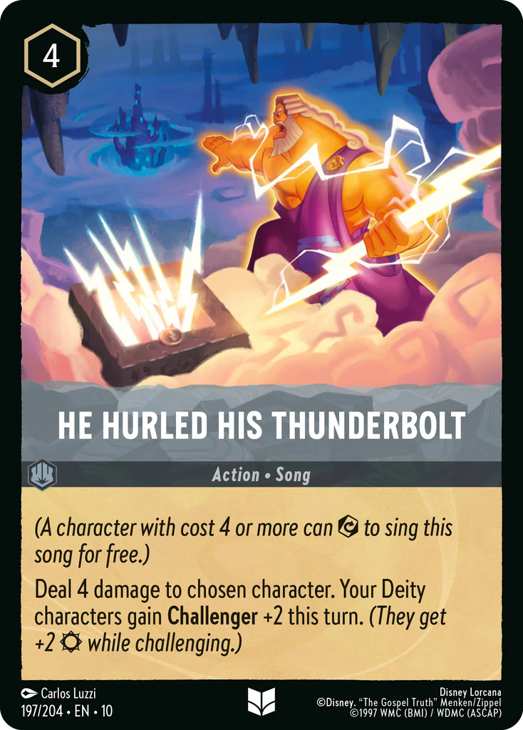 He Hurled His Thunderbolt (197/204 - Whispers in the Well) Uncommon