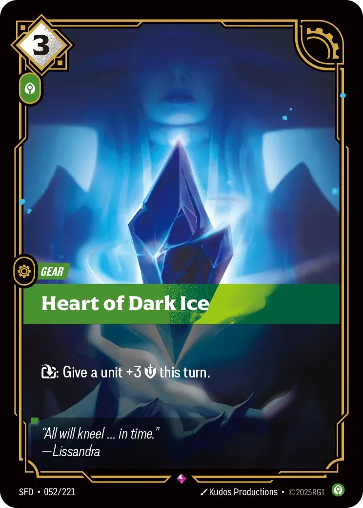 Heart of Dark Ice - 052/221 (SFD) Rare