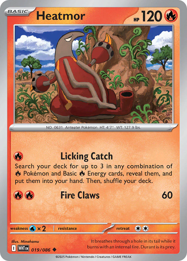 Heatmor (Poke Ball Pattern) - 019/086 (WHT) Uncommon