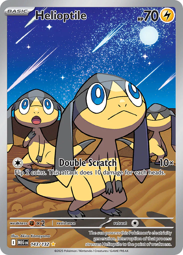 Helioptile - 143/132 (MEG) Illustration Rare
