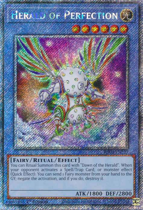 Herald of Perfection (RA03-EN237) Platinum Secret Rare - Near Mint 1st Edition