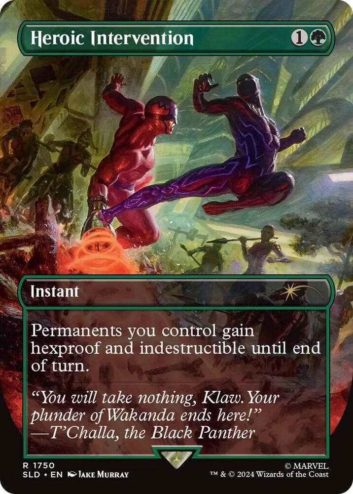Heroic Intervention [ #1750 Rainbow Foil ] (SLD-M-FOIL)