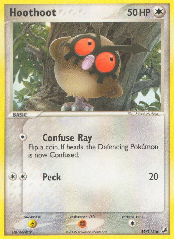 Hoothoot - 59/115 (UF) Common - Light Play Reverse Holofoil