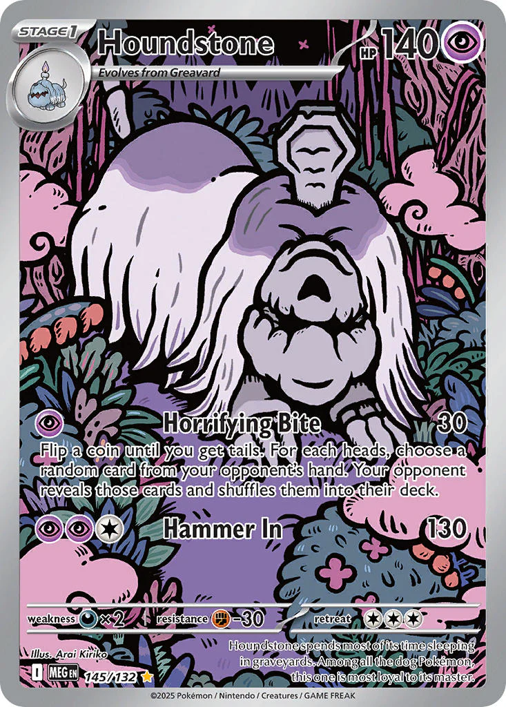 Houndstone - 145/132 (MEG) Illustration Rare
