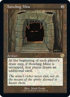 Howling Mine (BRR-R-FOIL) Retro Frame