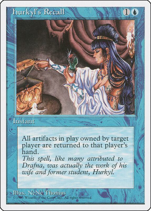 Hurkyl's Recall (4ED-R) Moderate Play