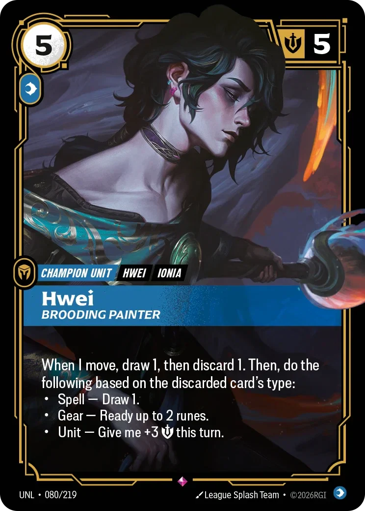 Hwei - Brooding Painter - 080/219 (UNL)  Rare