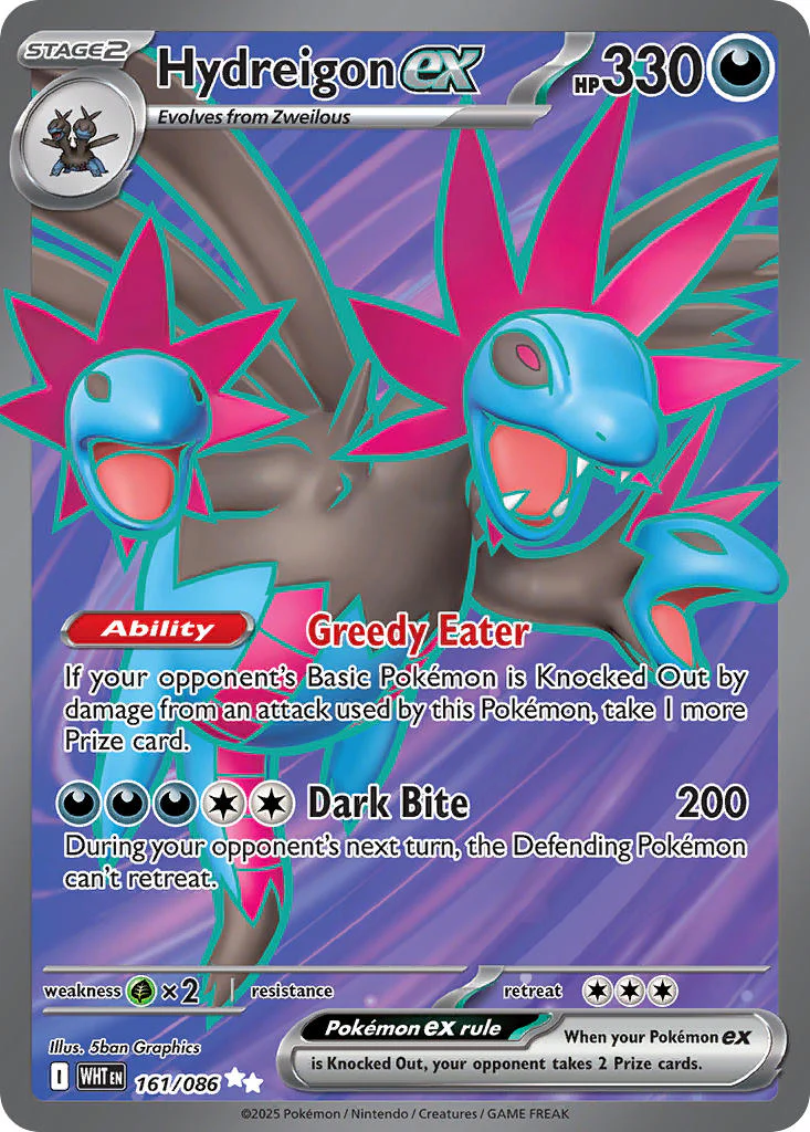 Hydreigon ex - 161/086 (WHT)  Ultra Rare