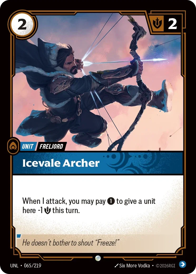 Icevale Archer - 065/219 (UNL)  Common