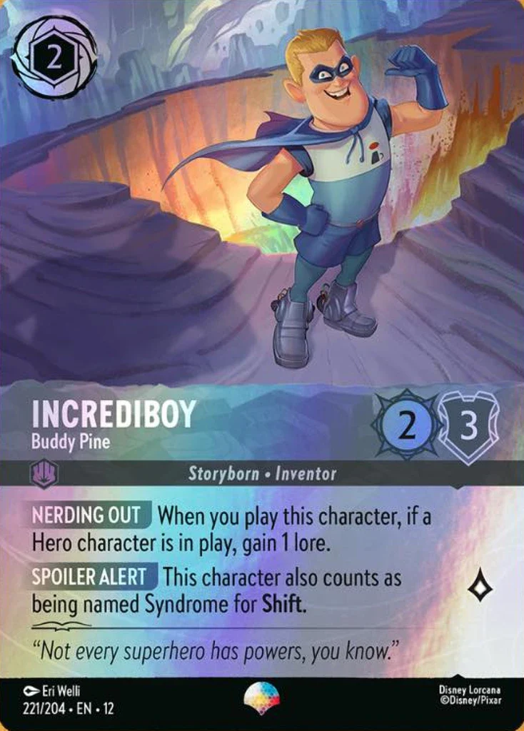 Incrediboy - Buddy Pine (Wilds Unknown - 221/204) Epic