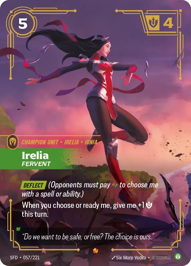 Irelia - Fervent - 057/221 (SFD) Epic