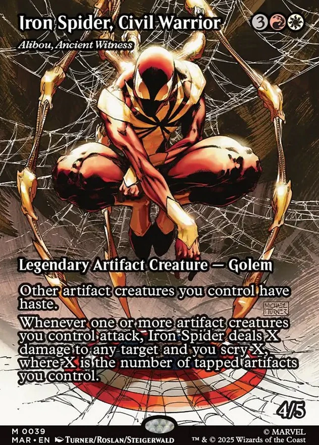 Iron Spider, Civil Warrior - Alibou, Ancient Witness [ #0039 Borderless ] (MAR-M) - Image 2