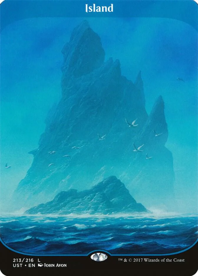 Island #213 Full Art (UST-C) Light Play