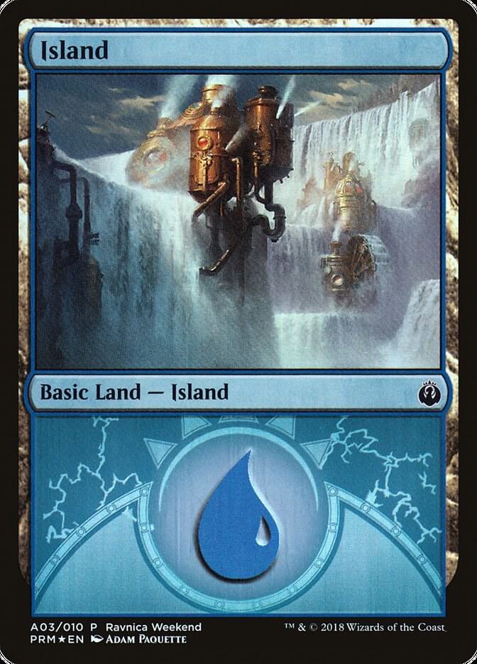 Island (Izzet) [ #A03 ] (LARP-P) Foil Near Mint