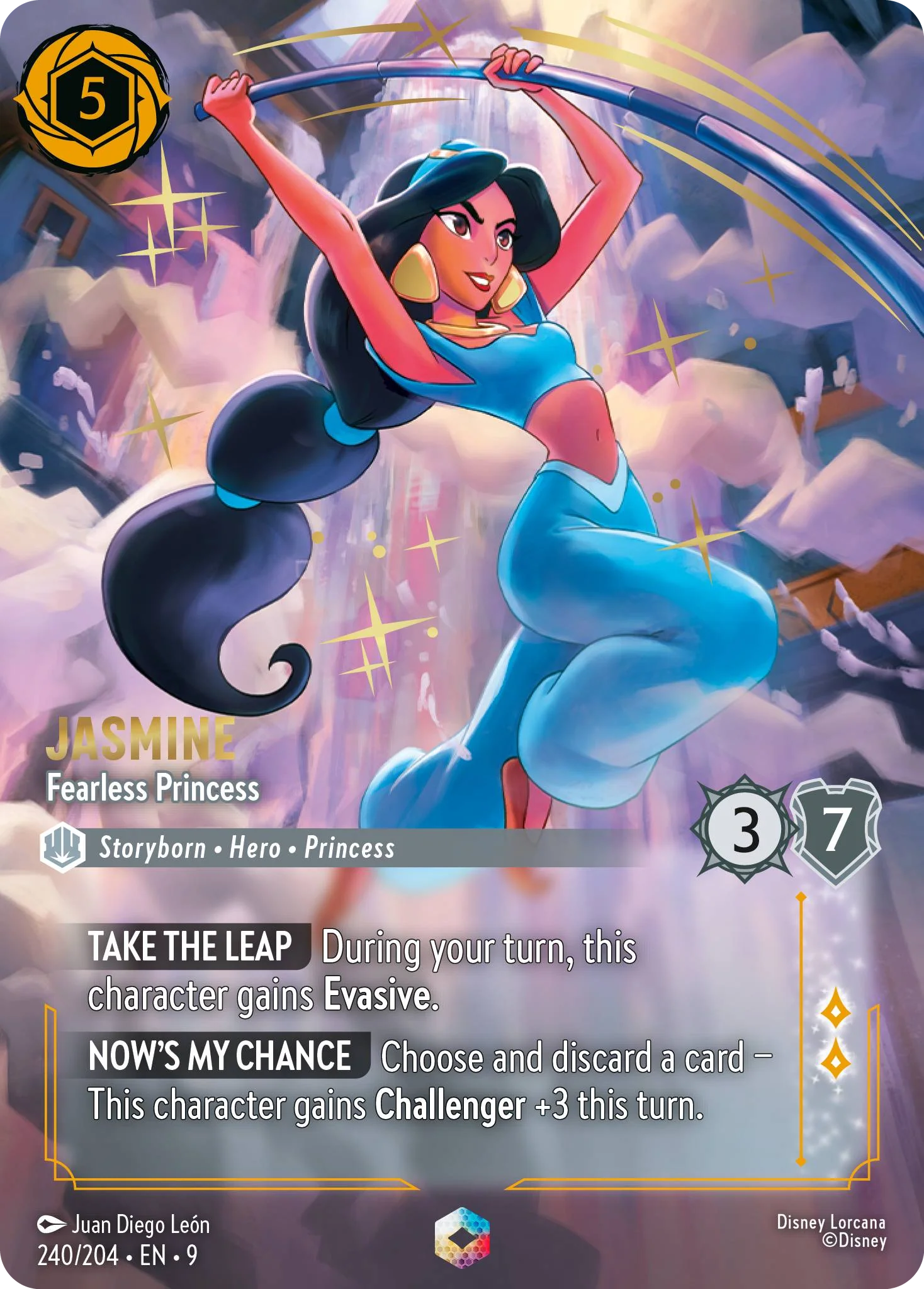 Jasmine - Fearless Princess (Fabled - 240/204)  Enchanted