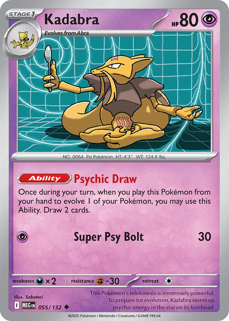 Kadabra - 055/132 (MEG) Uncommon