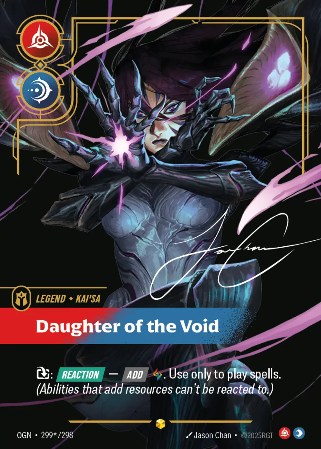 Kai'Sa - Daughter of the Void (Signature) - 299*/298 (OGN) Showcase