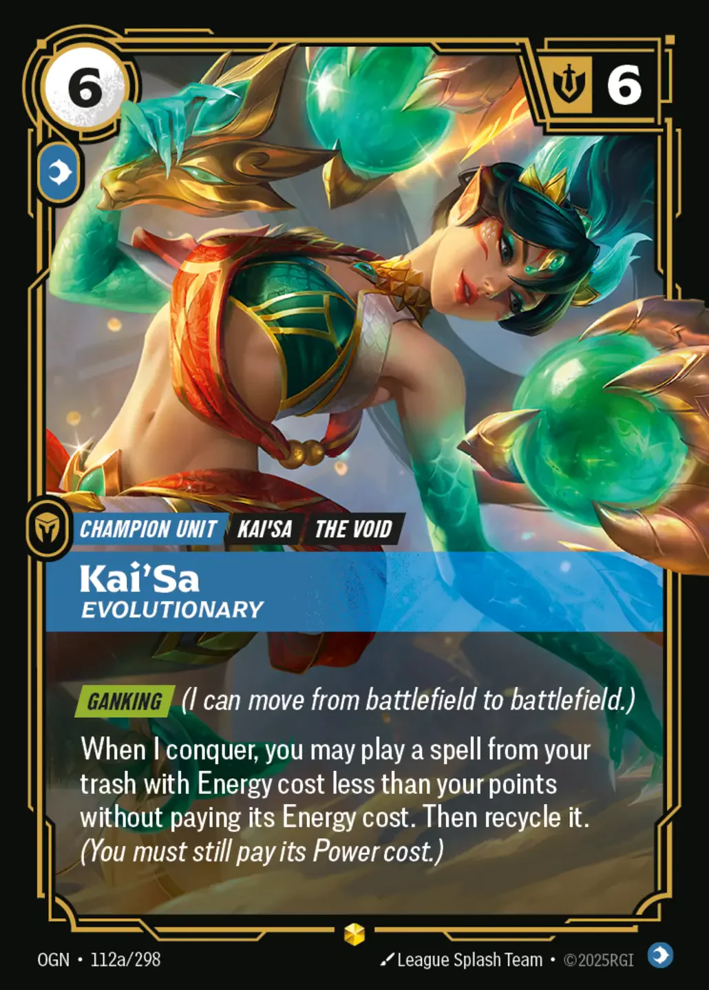 Kai'Sa - Evolutionary (Alternate Art) - 112a/298 (OGN) Showcase