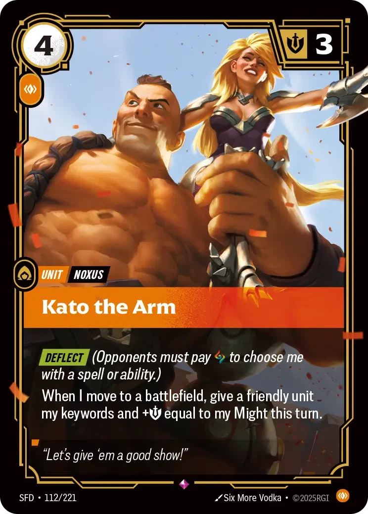 Kato the Arm - 112/221 (SFD) Rare