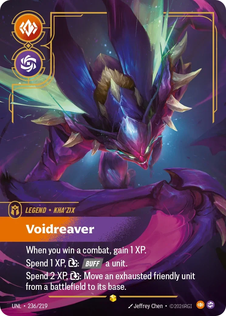 Kha'Zix - Voidreaver (Overnumbered) - 236/219 (UNL)  Showcase