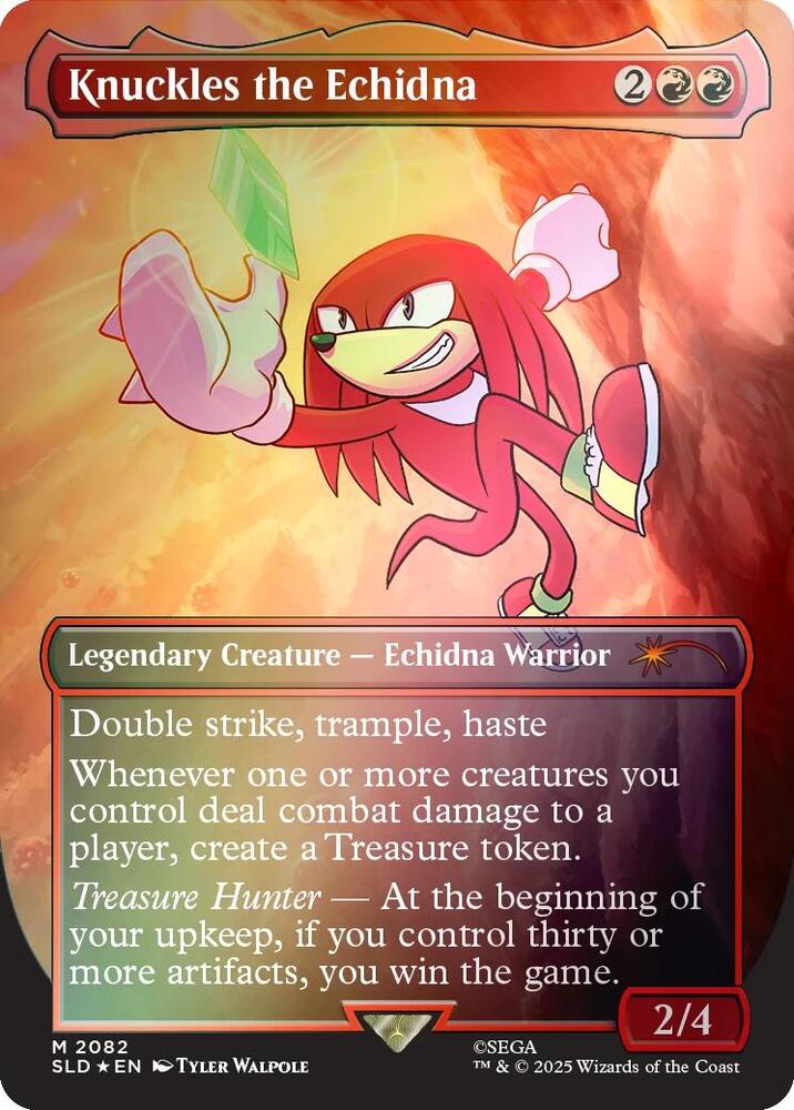Knuckles The Echidna [#2082] (SLD-R-FOIL) - Image 2