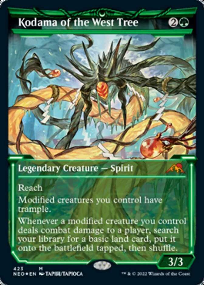 Kodama of the West Tree [ #423 Etched Foil ](NEO-M)