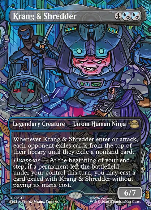 Krang & Shredder [ #0201 Scene Borderless ] (TMT-R) - Image 2